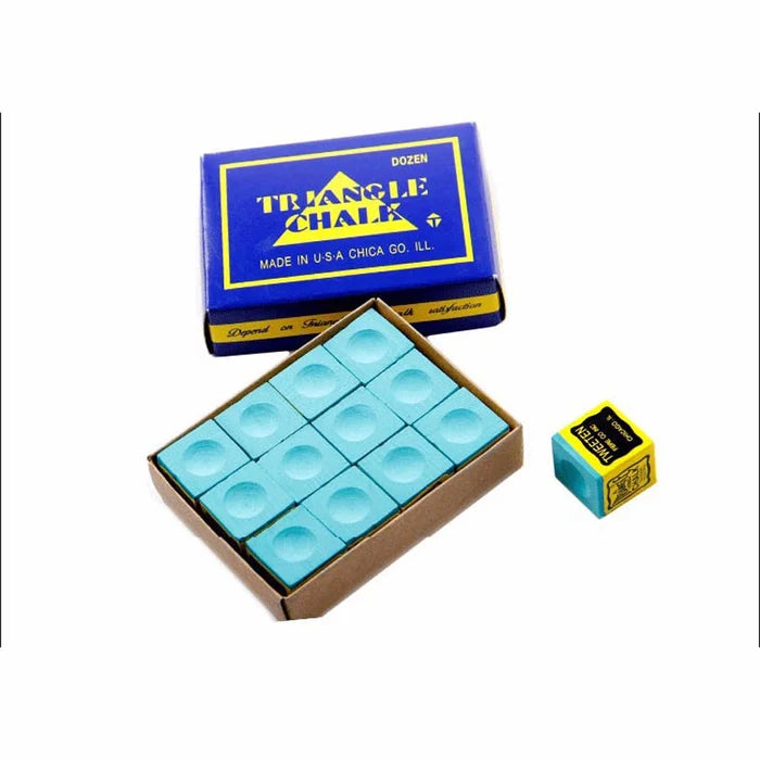 12pcs Pool Cue Chalk Billiard Chalk Cue Stick No-slip Chalk