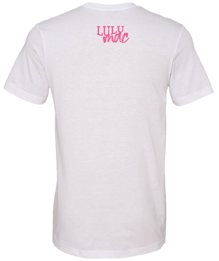 138 Big Pink Bow White
