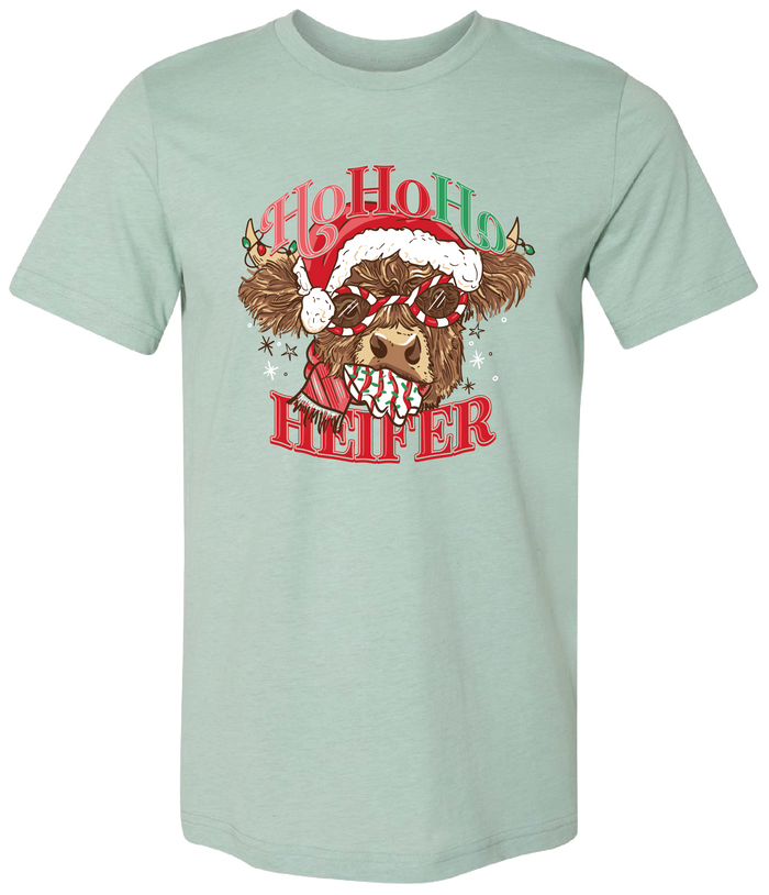 146 Ho Ho Ho Heifer-Heather Prism Dusty Blue
