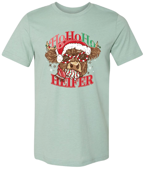 146 Ho Ho Ho Heifer-Heather Prism Dusty Blue