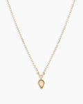 Diamond and Opal Necklace || option::14K Solid Gold
