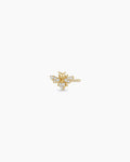 Diamond Bee Stud || option::14K Solid Gold