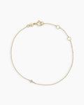 Diamond Cross Bracelet || option::14K Solid Gold