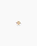 Diamond Evil Eye Studs || option::14K Solid Gold