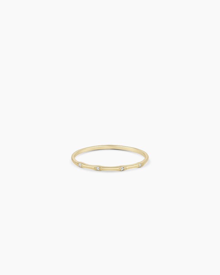 Diamonds Stacking Ring || option::14K Solid Gold