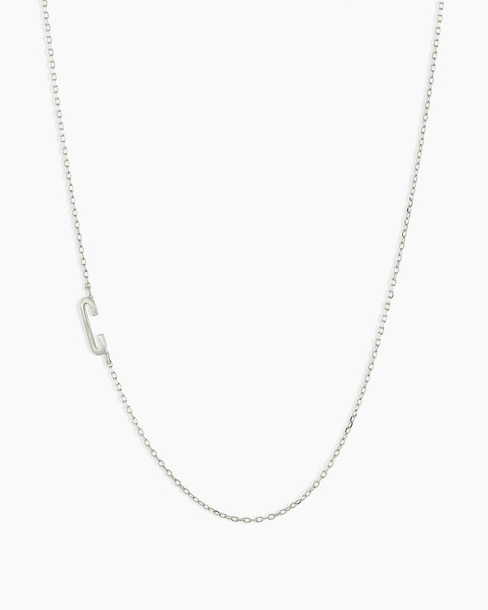 14K Solid White Gold / C
