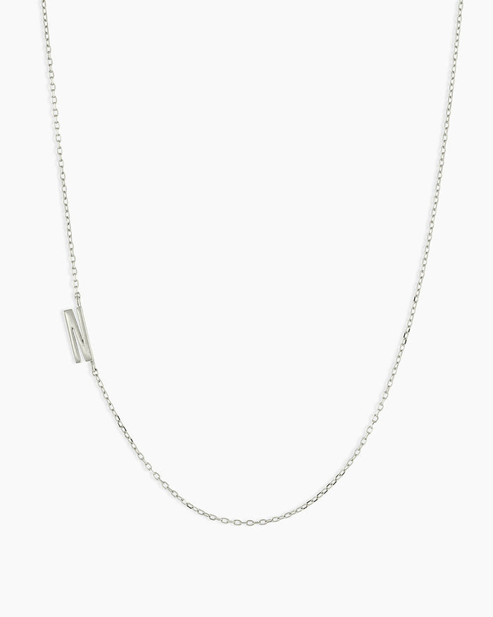 14K Solid White Gold / N