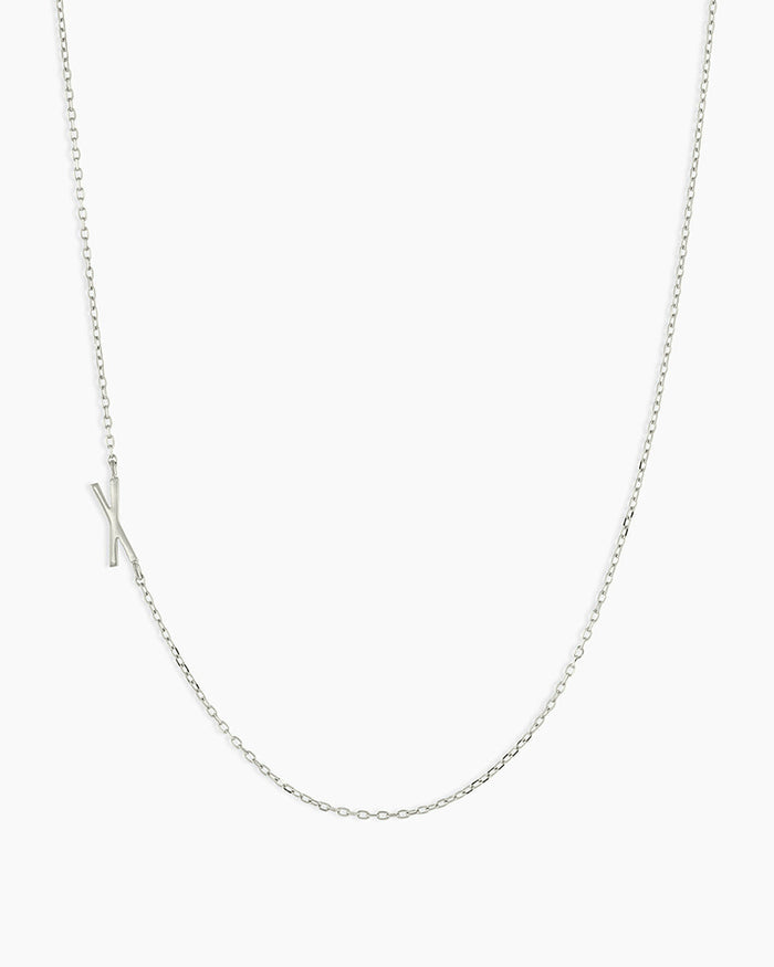 14K Solid White Gold / X