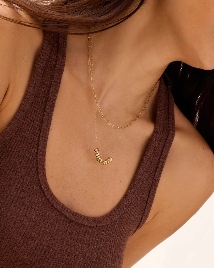 14K Gold Birthstone Halo Charm || option::14K Solid Gold, Ruby - July