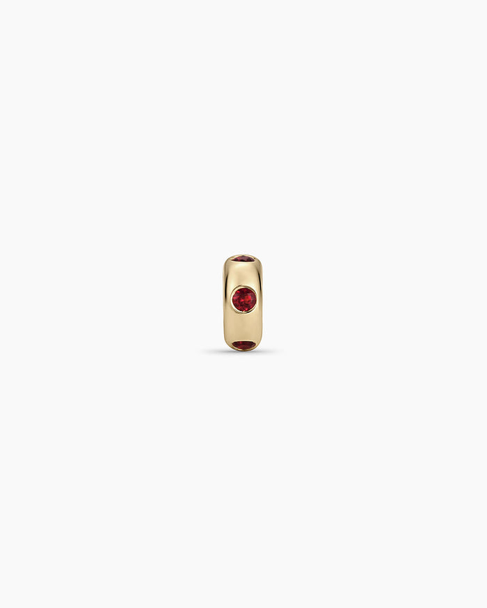 14K Solid Gold / Garnet - January