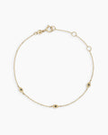 Black Onyx Evil Eye Bracelet || option::14K Solid Gold