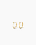 Classic Gold Huggie || option::14K Solid Gold, 8mm