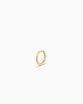 Classic Gold Huggie || option::14K Solid Gold, 8mm
