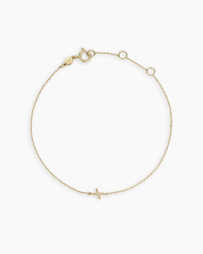 14K Solid Gold / X