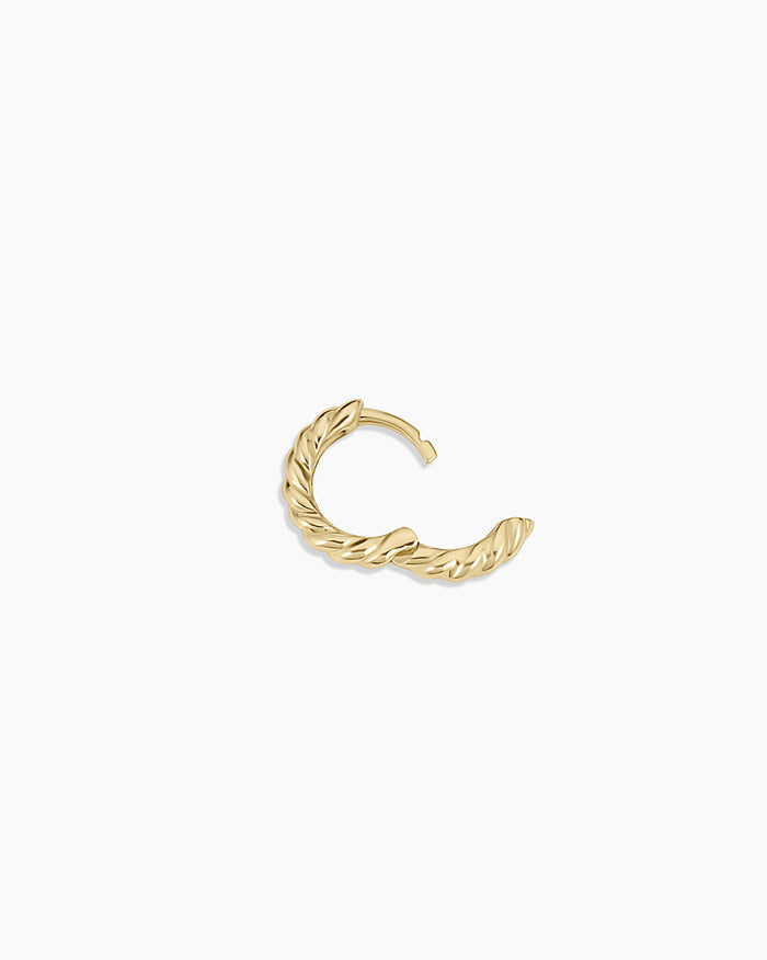 14K Gold Crew Helium Huggies || option::14K Solid Gold