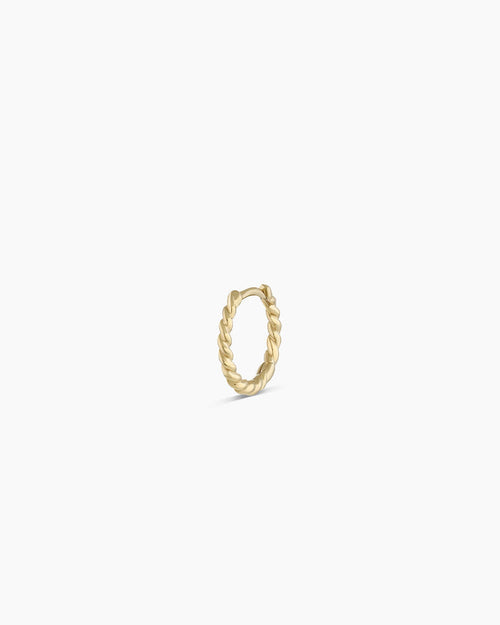 Classic Gold Huggie || option::14K Solid Gold