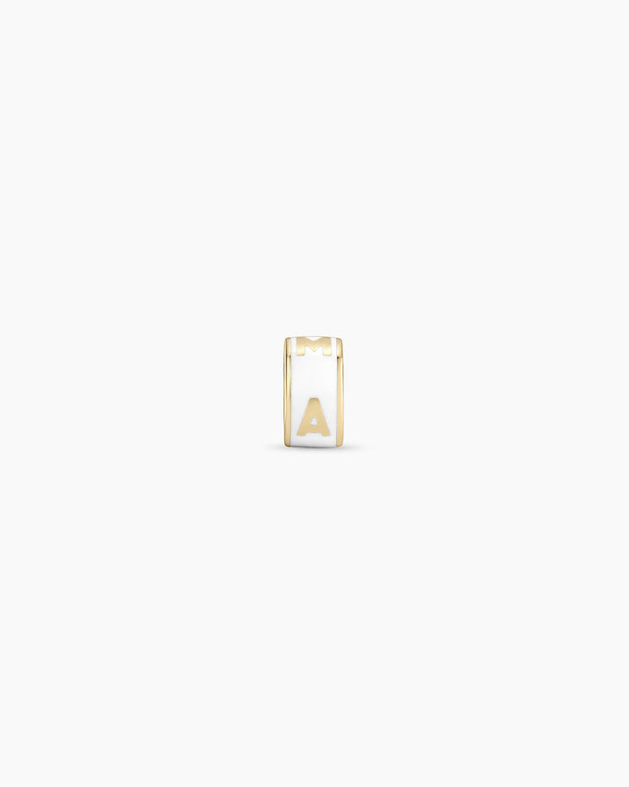 14K Gold Mama Halo Charm Necklace || option::14K Solid Gold