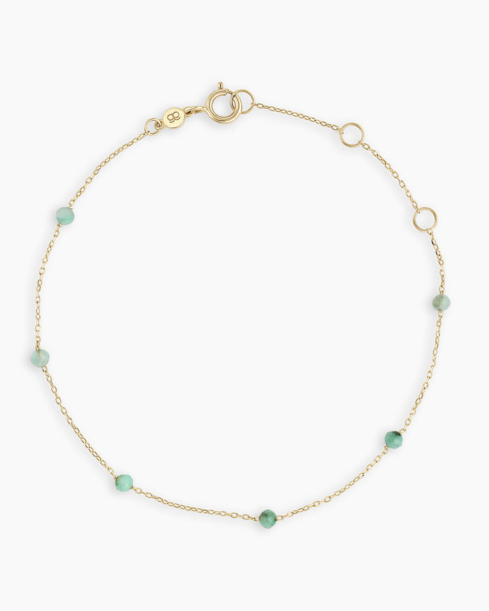 14K Solid Gold / Emerald - May
