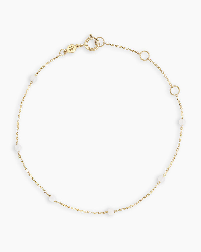14K Solid Gold / Opal - October