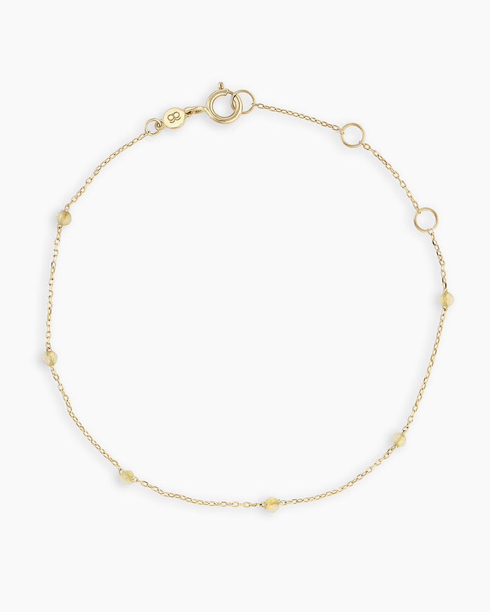 14K Solid Gold / Citrine - November