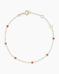 14K Solid Gold / Garnet - January