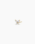 Opal Butterfly Stud Butterfly Earrings || option::14K Solid Gold