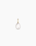 14K Gold Pearl Charm || option::14K Solid Gold