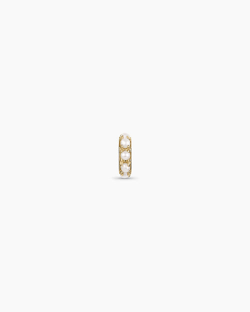 14K Gold Pearl Halo Charm || option::14K Solid Gold
