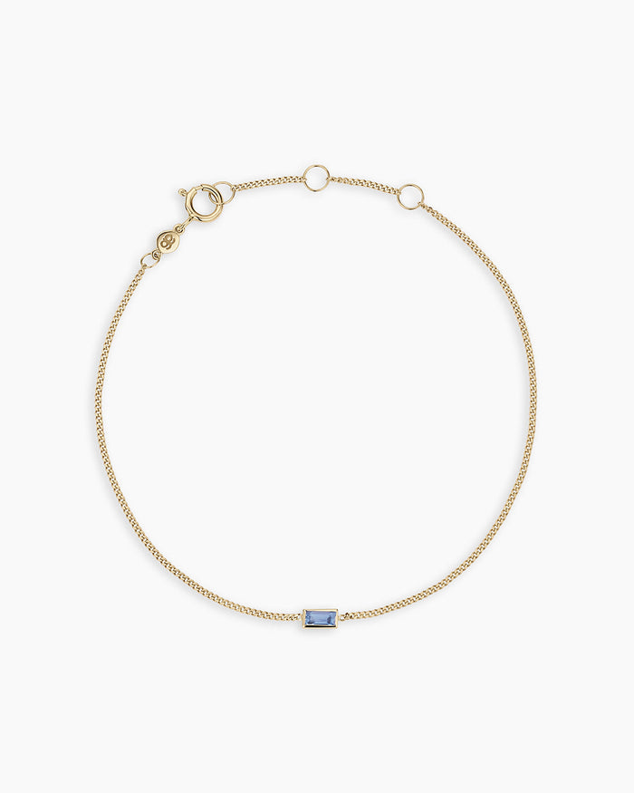 14K Solid Gold / Blue Sapphire - September