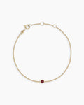 14K Solid Gold / Garnet - January