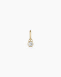 Lab Grown Diamond Halo Charm || option::14K Solid Gold