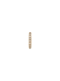 14K PAVÉ HUGGIE EARRING IN LAB DIAMOND, 14K YELLOW GOLD