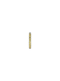 14K PAVÉ HUGGIE EARRING IN LAB YELLOW DIAMOND, 14K WHITE GOLD