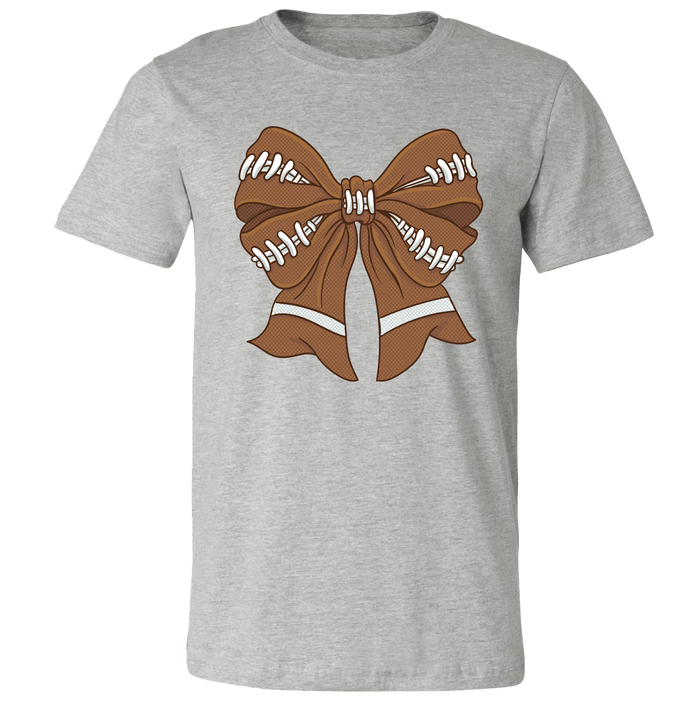 154 Football Bow-Athletic Heather