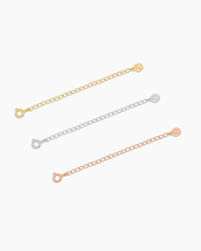 Mixed 3" Necklace Extender set of 3 || option::Mixed Metals