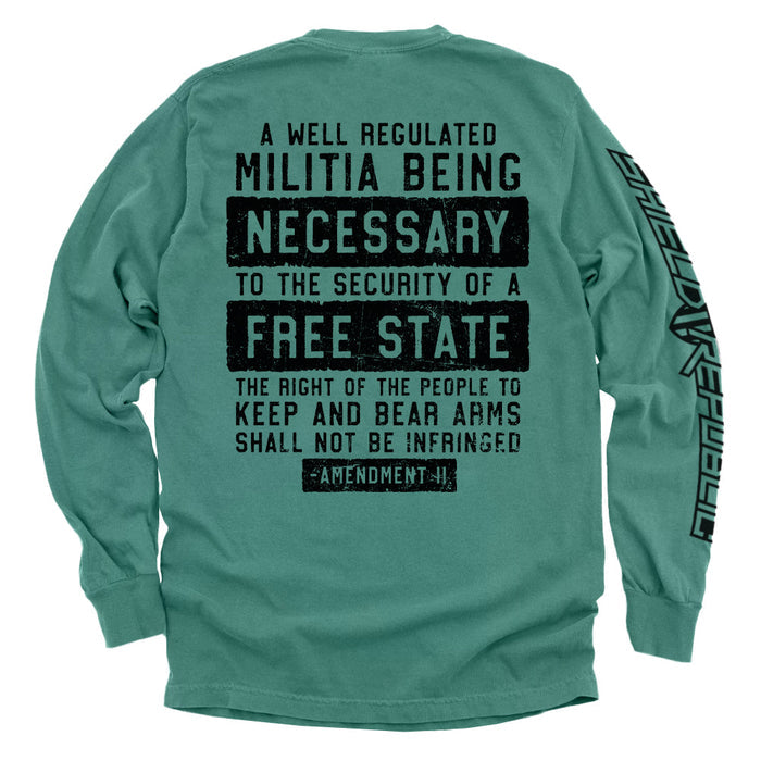 Comfort Colors Long Sleeve / Light Green / S