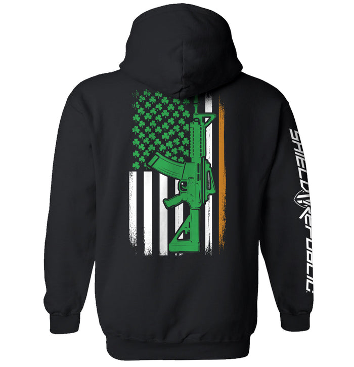AR15 Irish American Flag (Back Print)