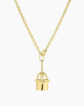 Avery Love Lock Necklace || option::18K Gold Plated