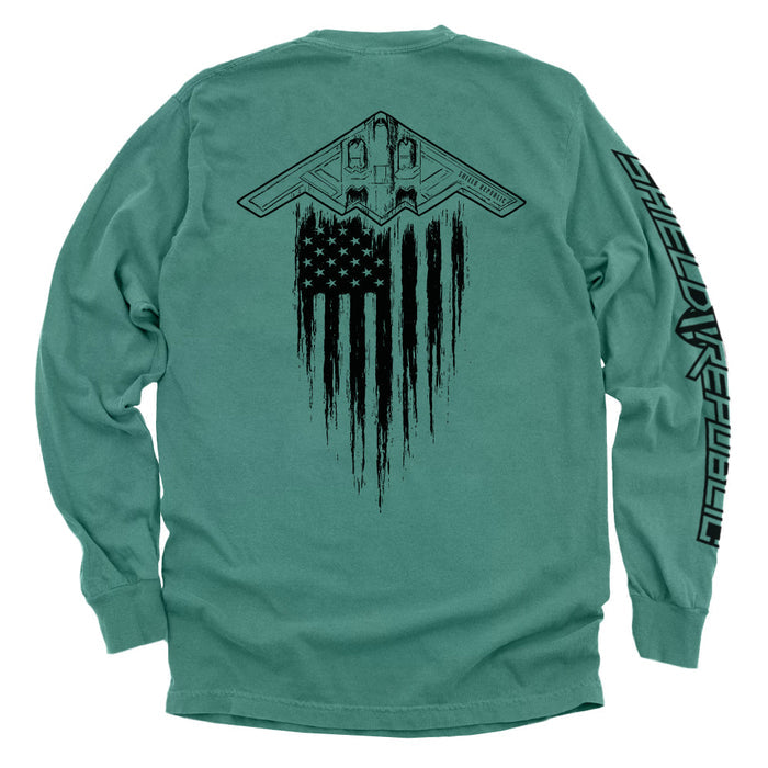 Comfort Colors Long Sleeve / Light Green / S