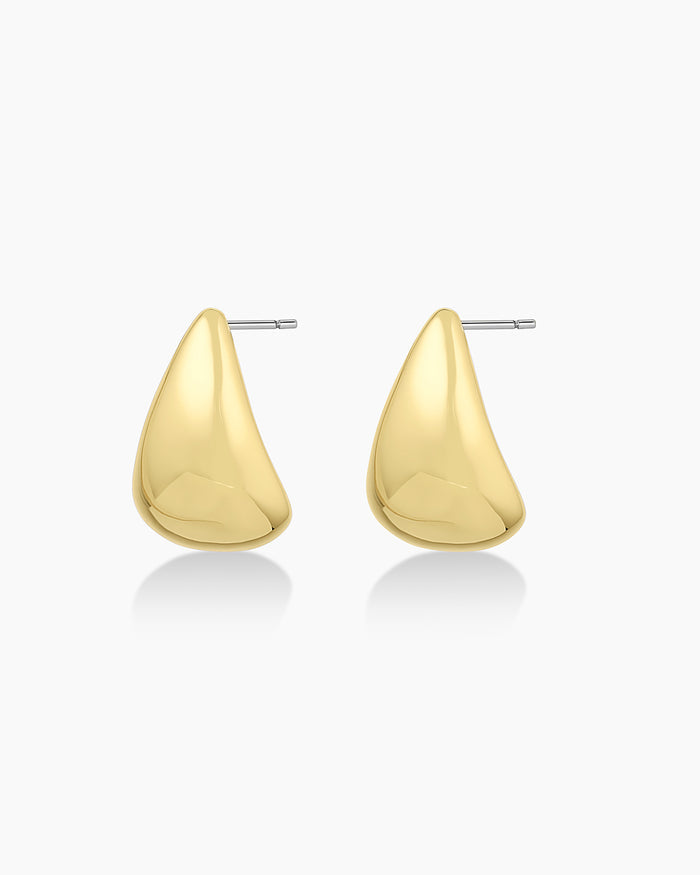 Banks Earrings || option::18K Gold Plated