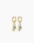 Beach Cluster Hoops || option::18K Gold Plated