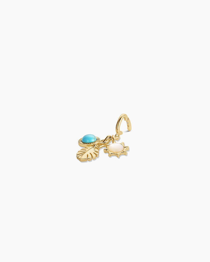 Beach Cluster Parker Charm || option::18K Gold Plated