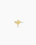 Bee Charm Stud || option::18K Gold Plated, Bee