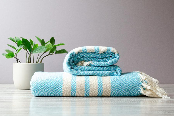 Bella Cotton Throw - Indigo Traders
