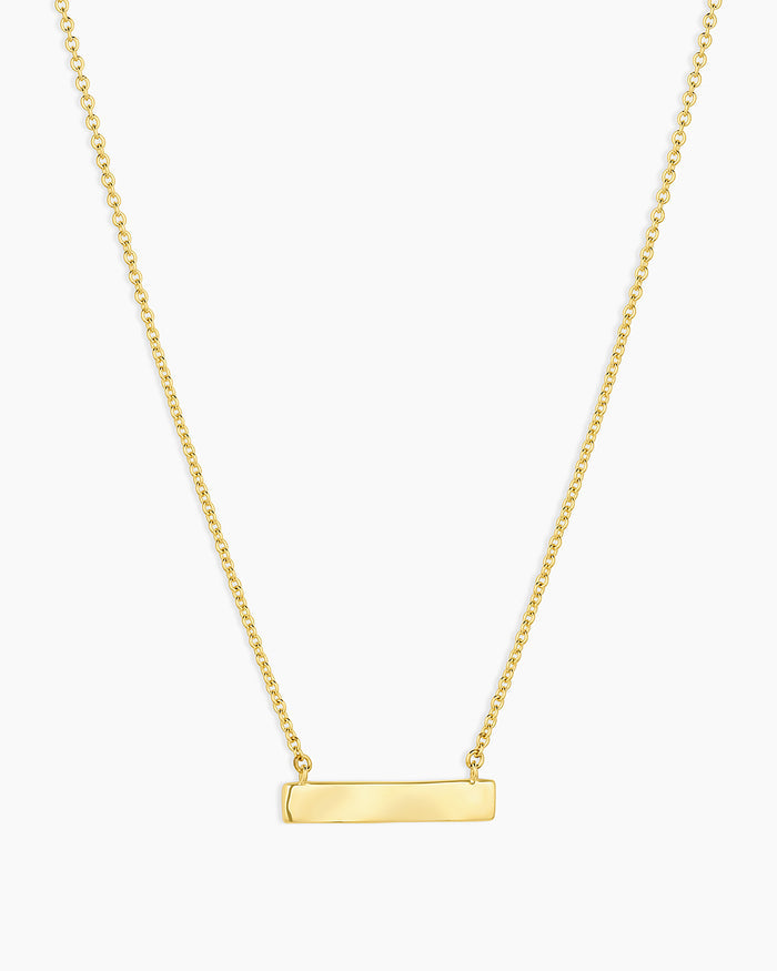 18K Gold Plated engravable Necklace || option::18K Gold Plated