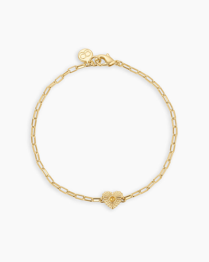18K Gold Plated / Citrine - November