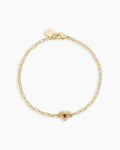 18K Gold Plated / Garnet - January