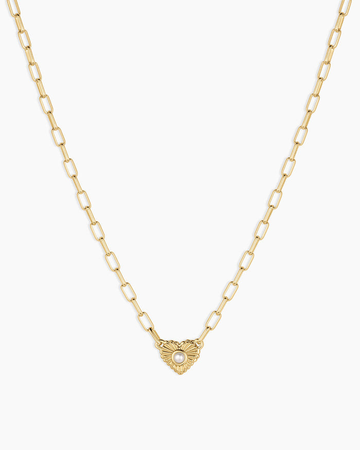 18K Gold Plated / Pearl - June