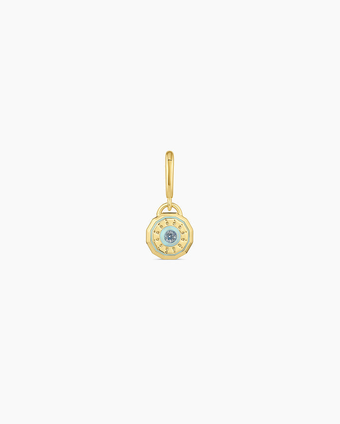 18K Gold Plated / Aquamarine - March