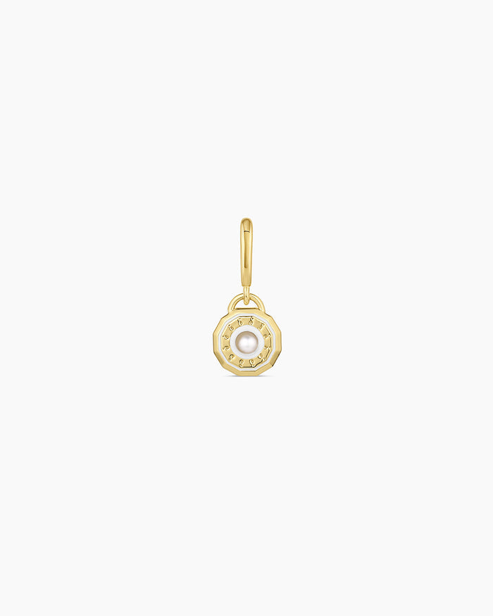 18K Gold Plated / Pearl - June